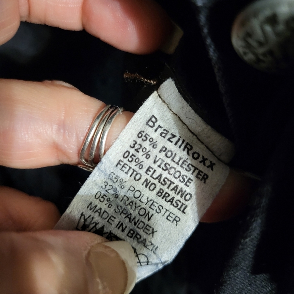 BRAZILROXX WOMANS UNIQUE DENIM JACKET RARE Y2K SZ S - Picture 7 of 9
